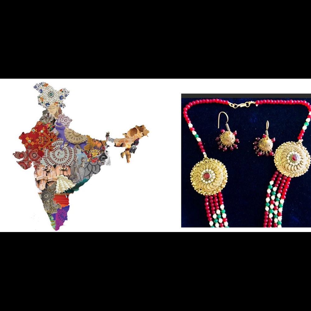 14k Gold Plated Necklace & Earrings Set - Picture 2 of 9